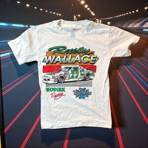Rusty Wallace Racing Graphic Tee S Sportswear Kodiak USA NASCAR Vintage Shirt